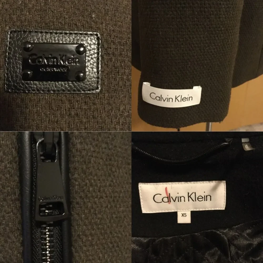 Hooded Wool Blend Jacket with Faux Fur Trim - Picture 7 of 9